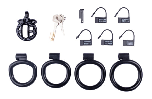 Cage de chasteté courte Lyfy 4 x 3.3cm Noire