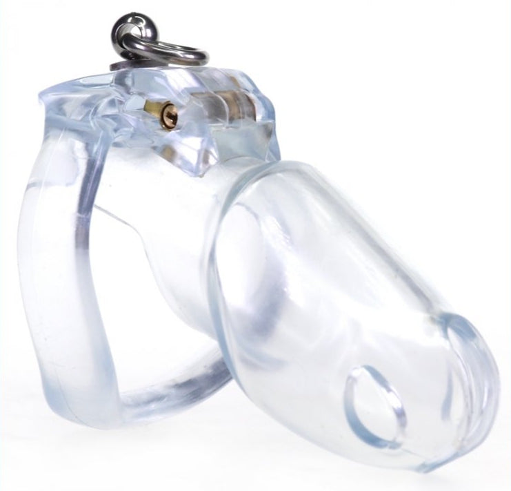 Cage de chasteté Dick Off 10 x 3cm Transparent