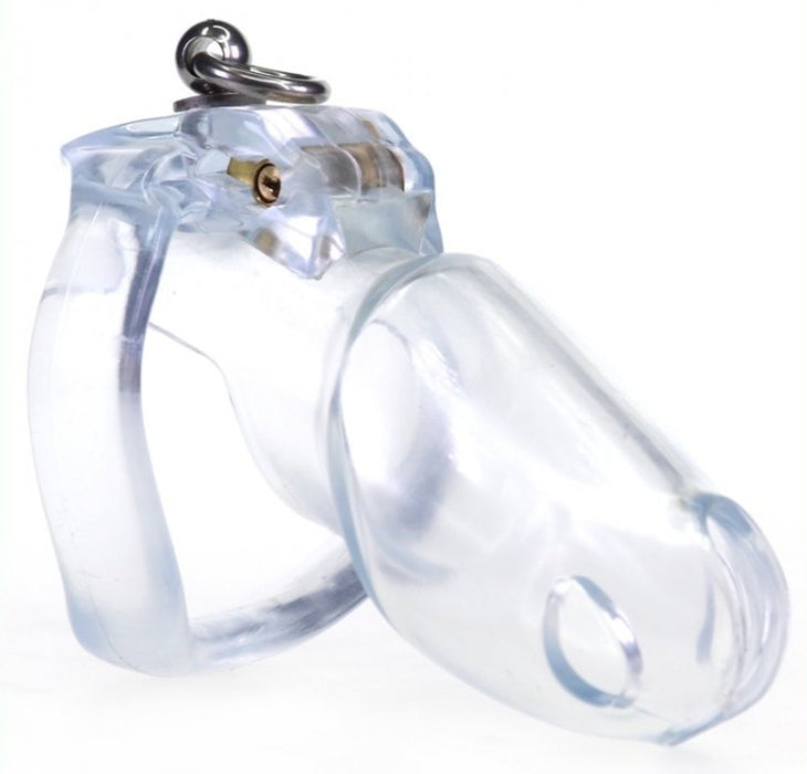 Cage de chasteté Dick Off 10 x 3cm Transparent