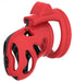 Cage de chasteté Dinoz 6.5 x 3cm Noir-Rouge
