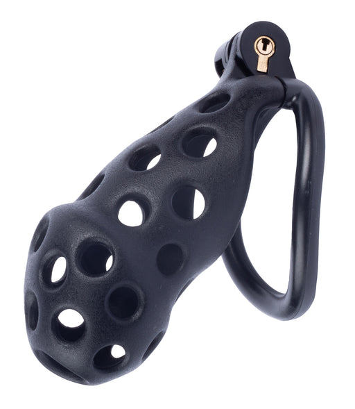 Cage de chasteté Dotty XL 10 x 4cm Noire