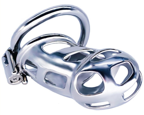 Cage de chasteté en métal Cobra Steel 10 x 3.7cm
