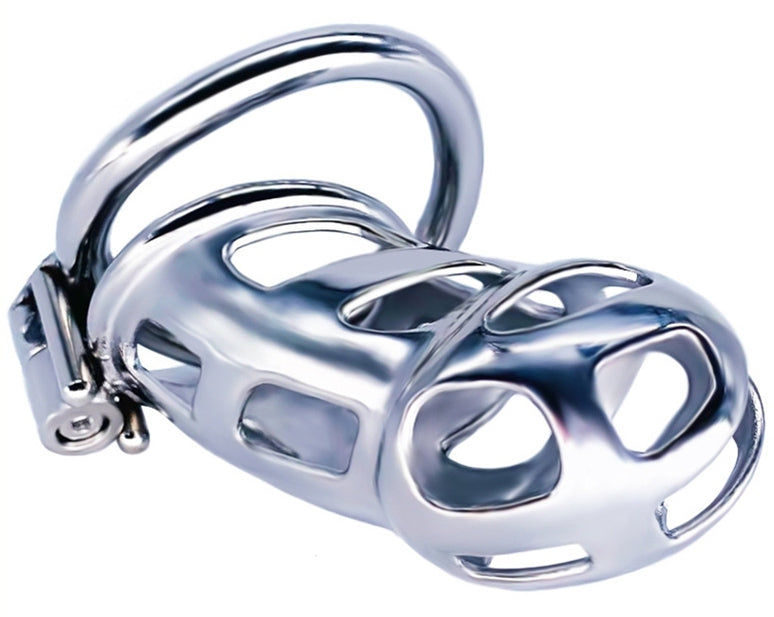 Cage de chasteté en métal Cobra Steel 10 x 3.7cm