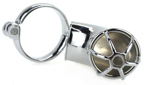 Cage de chasteté en métal LANCELOT 10 x 3.5cm