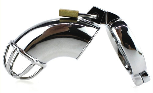 Cage de chasteté en métal LANCELOT 10 x 3.5cm
