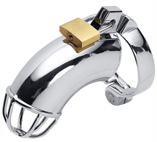 Cage de chasteté en métal LANCELOT 10 x 3.5cm