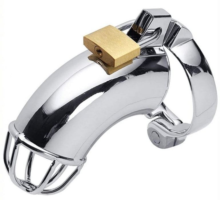 Cage de chasteté en métal LANCELOT 10 x 3.5cm