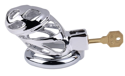 Cage de chasteté en métal Lock Love 9 x 3.5cm