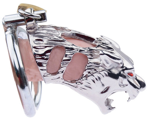 Cage de chasteté en métal Panthera 9 x 3.4cm