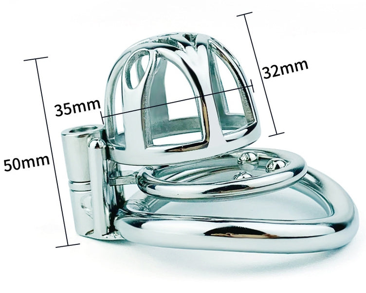 Cage de chasteté en métal Trig Cage 4 x 3.5cm