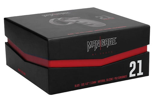 Cage de chasteté en silicone ManCage Modèle 21 - 11.5 x 3.5cm