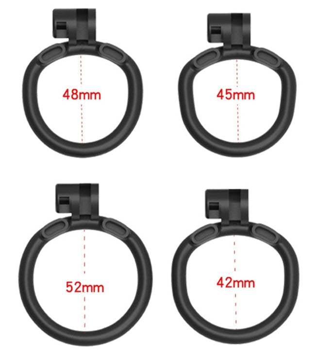 Cage de chasteté Flat Zone 2.5cm Noire