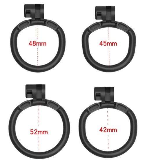 Cage de chasteté Flat Zone 2.5cm Noire