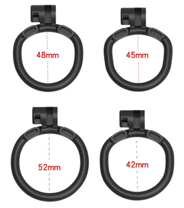 Cage de chasteté Flat Zone 2.5cm Noire