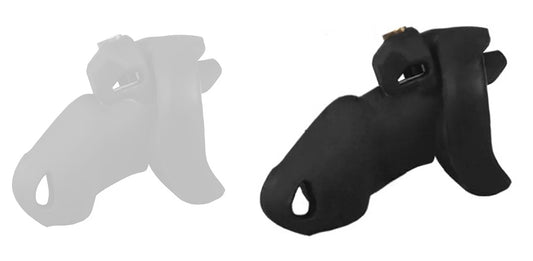 Cage de Chasteté Flexty M 10.5 x 3.5cm Noire