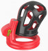 Cage de chasteté Joker 7.5 x 3cm Rouge-Noir