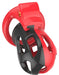 Cage de chasteté Joker 7.5 x 3cm Rouge-Noir