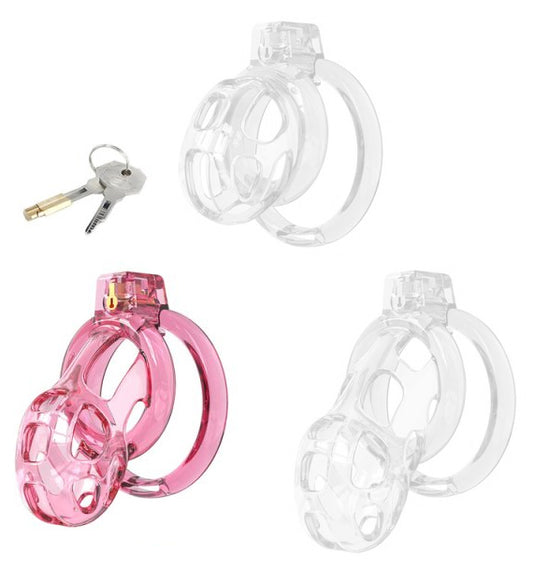 Cage de Chasteté Lock Cobra M 7 x 3.8cm Rose