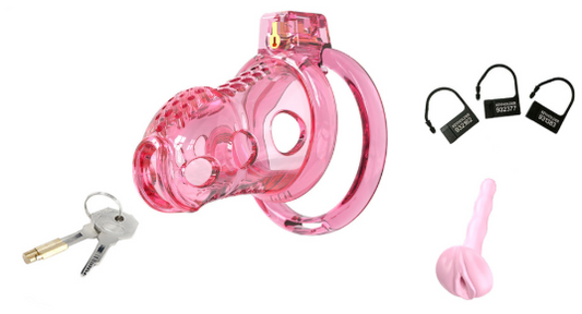 Cage de Chasteté Lock Hole S 6 x 3.6cm Rose