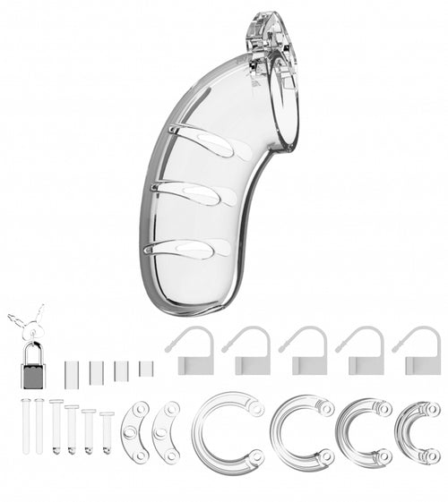 Cage de chasteté ManCage Modèle 03 11.5 x 3.5cm Transparente
