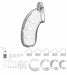 Cage de chasteté ManCage Modèle 03 11.5 x 3.5cm Transparente