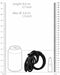 Cage de chasteté ManCage Modèle 24 - 9 x 3.5cm Noire