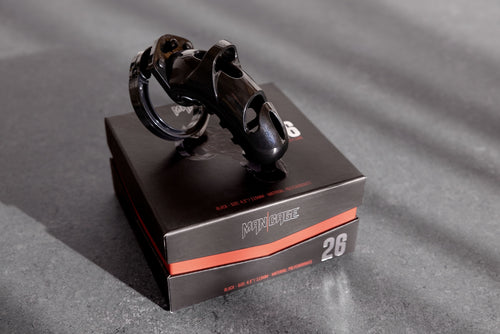 Cage de chasteté ManCage Modèle 26 - 11.5 x 3.5 cm Noire