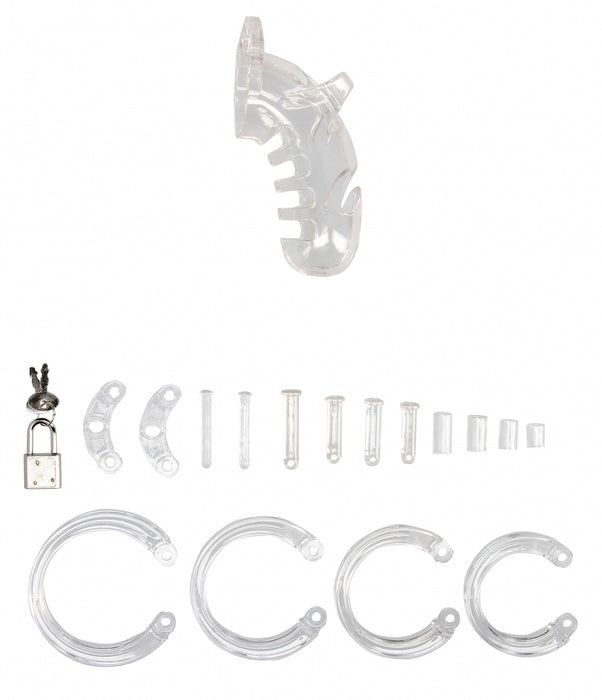 Cage de chasteté ManCage Modèle 26 - 11.5 x 3.5 cm Transparente