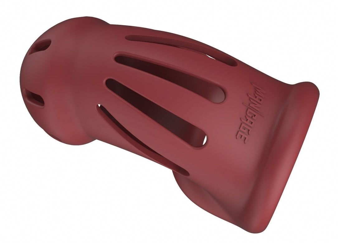 Cage de chasteté ManCage Modèle 28 - 9.5 x 3.5cm Rouge