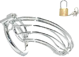Cage de Chasteté en métal GRILLE 12 x 3.5cm Anneau 40mm
