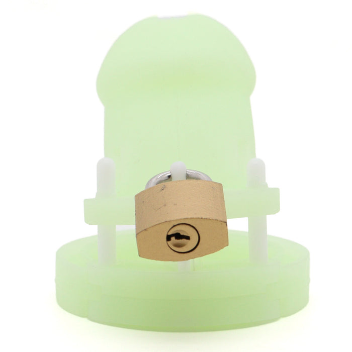Cage de chasteté phosphorescente Phoscock M 10.5 x 2.7cm