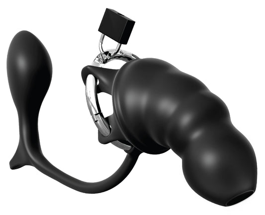 Cage de chasteté Plug Cock Blocker 12.5 x 4.5 cm
