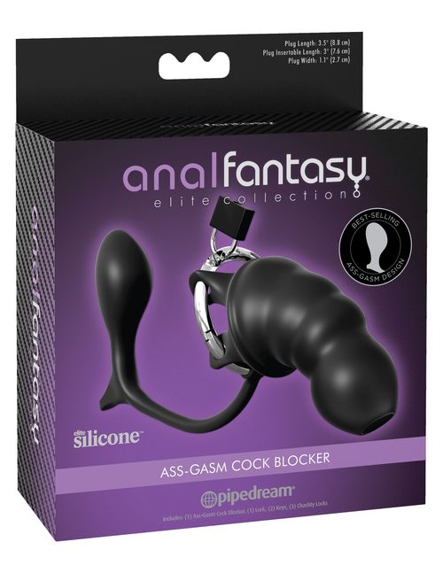 Cage de chasteté Plug Cock Blocker 12.5 x 4.5 cm