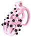 Cage de chasteté Point Up L Rose 10 x 4cm