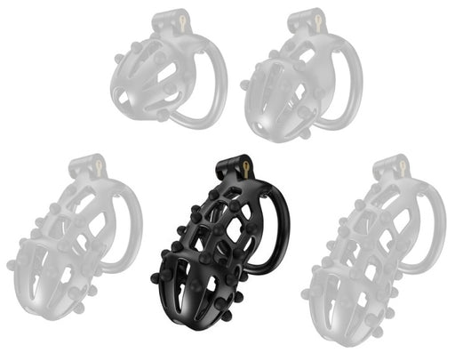 Cage de chasteté Point Up XL Noire 11 x 4cm