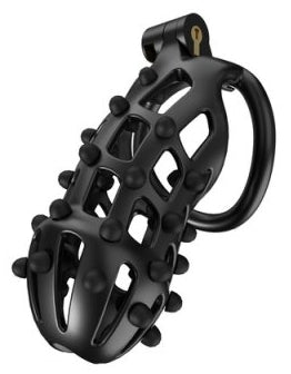 Cage de chasteté Point Up XXL Noire 12 x 4cm