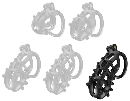 Cage de chasteté Point Up XXL Noire 12 x 4cm