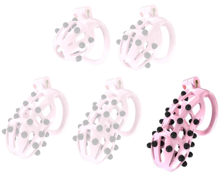 Cage de chasteté Point Up XXL Rose 12 x 4cm
