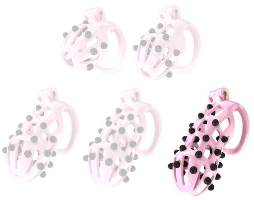 Cage de chasteté Point Up XXL Rose 12 x 4cm