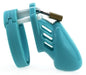Cage de chasteté Silicone 7 x 3.3 cm Bleu