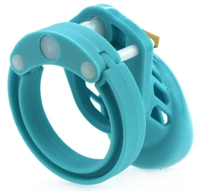 Cage de chasteté Silicone 7 x 3.3 cm Bleu
