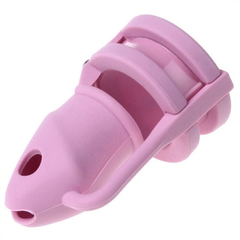 Cage de chasteté silicone Birdlocked 11 x 3.2 cm Rose