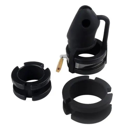 Cage de chasteté silicone Birdlocked 11 x 3.2cm Noire