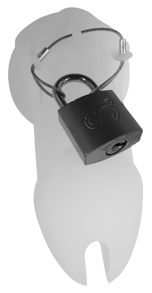 Cage de chasteté Silicone Bran 9 x 3cm Rouge