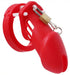 Cage de chasteté Silicone Bran 9 x 3cm Rouge