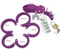 Cage de chasteté Silicone Bran 9 x 3cm Violette