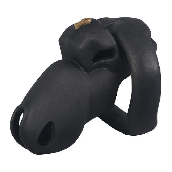 Cage de Chasteté Silicone Flexty S 9 x 3.5cm Noire