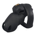 Cage de Chasteté Silicone Flexty S 9 x 3.5cm Noire
