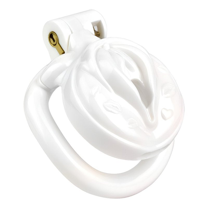 Cage de Chasteté Sissy Kiss 3.5 x 3.8cm Blanc