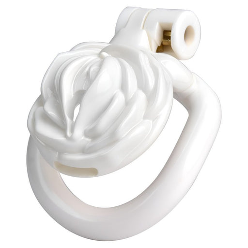 Cage de Chasteté Sissy Rose 3.5 x 3.5cm Blanche